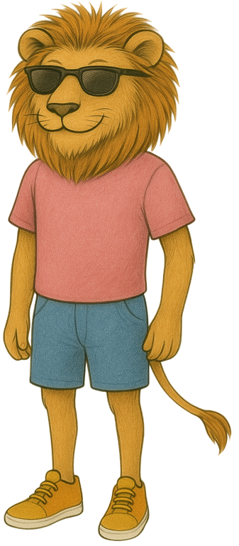 Safari Run lion mascot — Livermore opening 2026